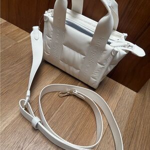 kate spade Cream Quilted Crossbody Mini Bag with Removable Strap